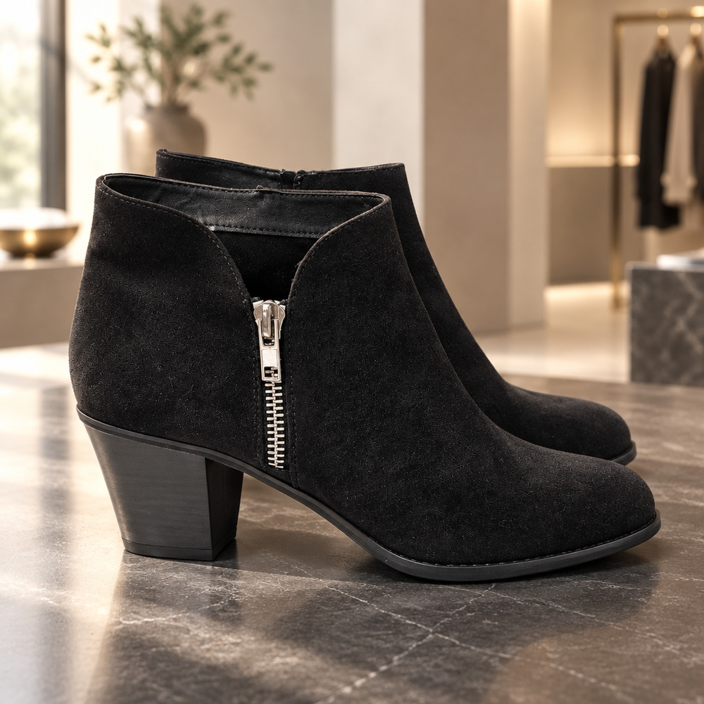 NWOB Luoika Faux Suede Ankle Booties Size 11XW